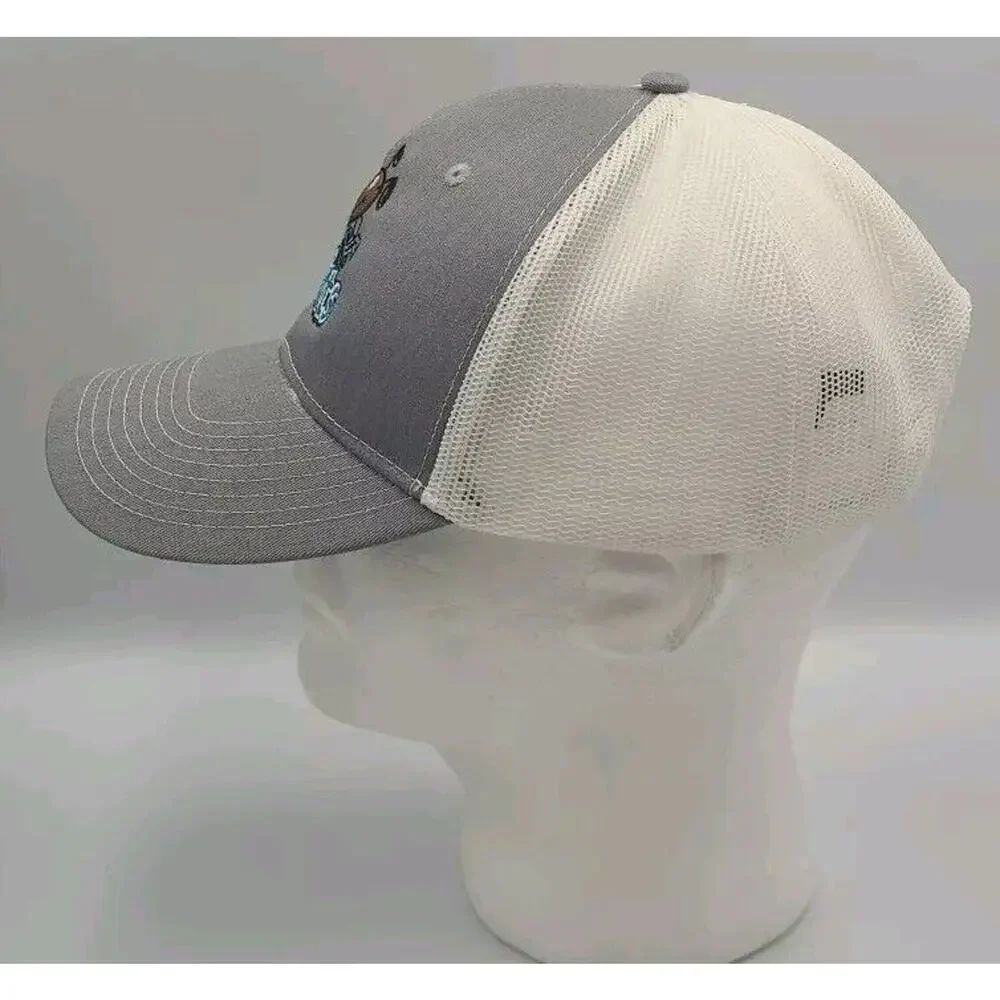 Putts For Mutts Gray White Trucker Hat Embroidered Port Authority Golf Dog‎